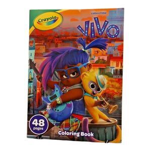 Crayola Sony Pictures Animation Vivo Coloring Book 48 Pages Andres Marta Rosa